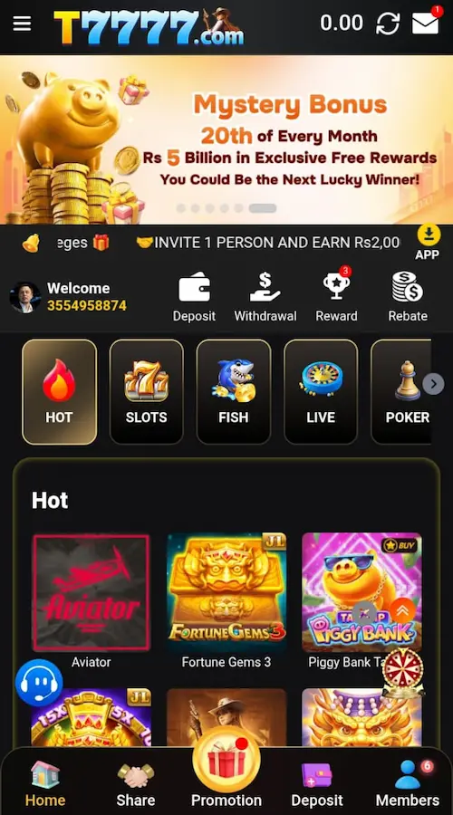 t7777 game