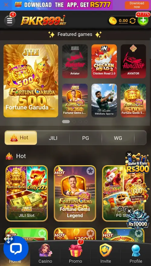 pkr 999 game